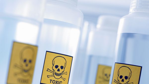 toxic substance in transparent plastic bottles