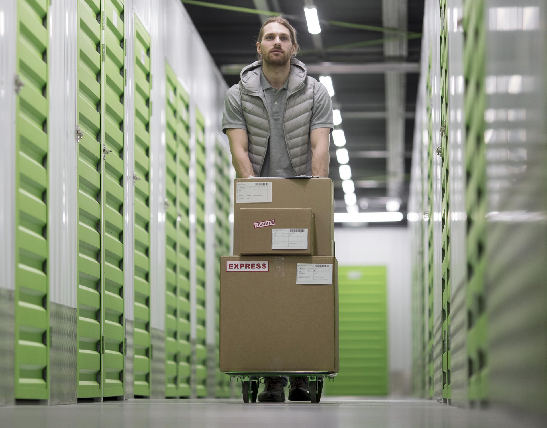 man working logistic center
