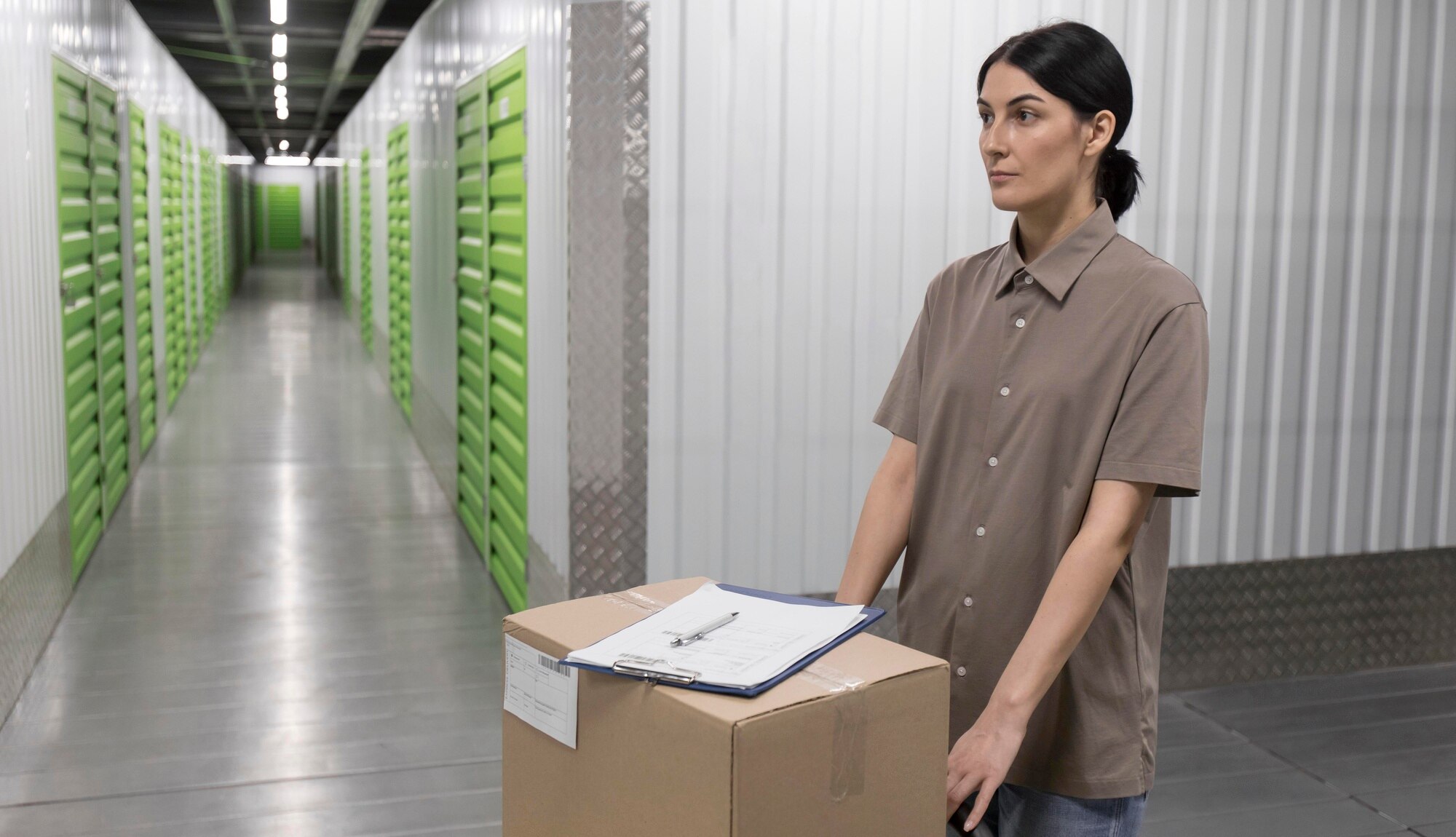woman working